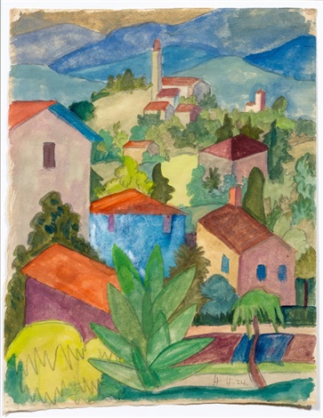 Ticino landscape by Hermann Hesse on artnet