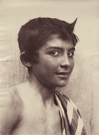 Portrait of a boy by Baron Wilhelm von Gloeden on artnet