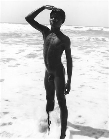 голые boy Nude black boy in the ocean by Konrad Helbig on artnet
