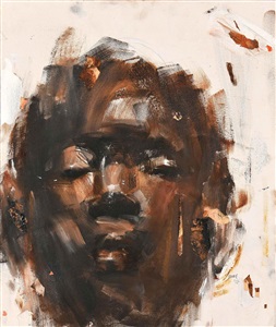 portrait of a man by benon lutaaya