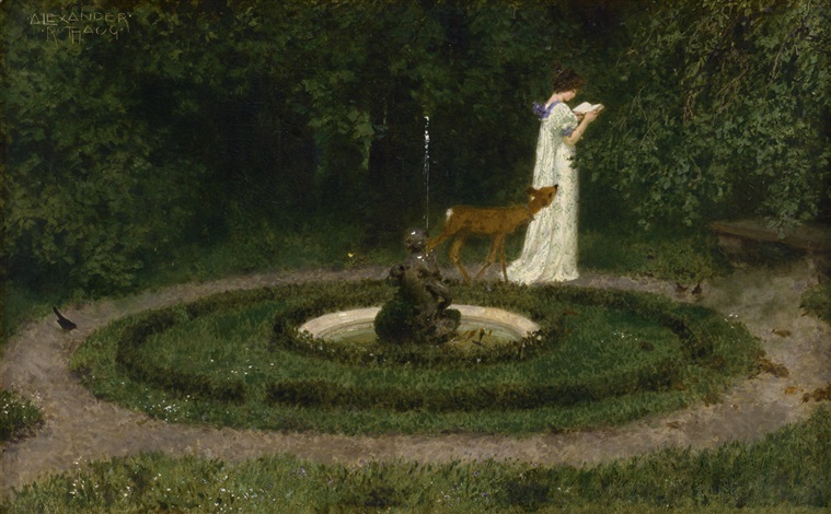 Idyll am Brunnen by Alexander Rothaug on artnet