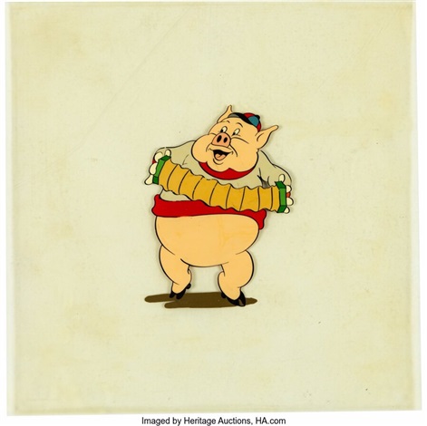 Disney - pig...☆ Pouet Pouet Nif-Nif pig DELACOSTE DISNEY The 3 little pigs pv