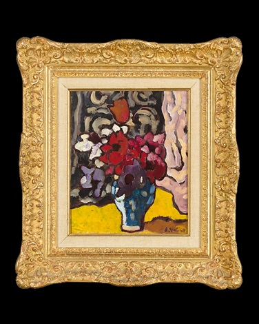 Fleurs en Vase Bleu Flowers in a Blue Vase by Louis Valtat on artnet