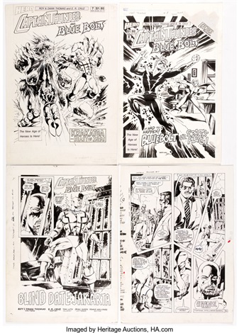 E.R. Cruz and Del Barras Captain Thunder and Blue Bolt 7 Cover with ...