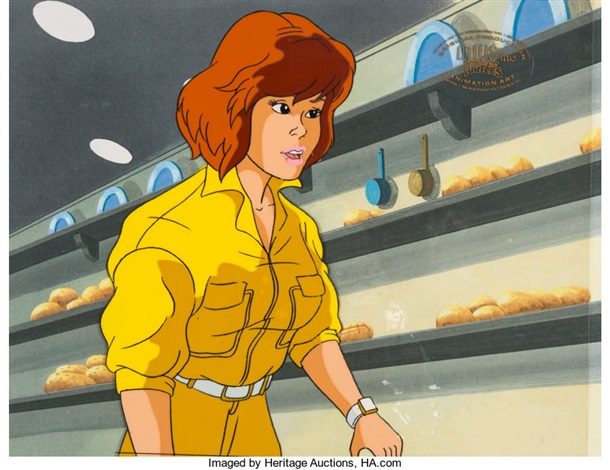 Teenage Mutant Ninja Turtles April ONeil Production Cel Murakami