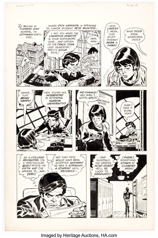 Frank Robbins Unpublished Batman Anti Drug Story Page 2 Dick