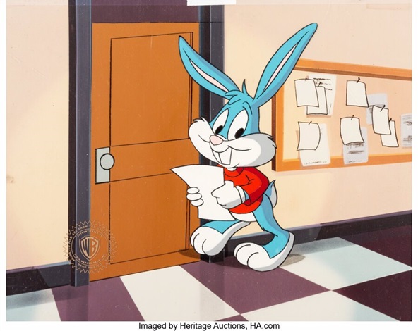 Tiny Toon Adventures Buster Bunny Production Cel Warner Brothers, c ...