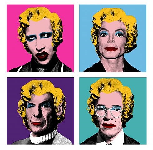 Warhol Wig Series Manson Michael Jackson Spock Andy By Mr Warhol Wig Series Manson Michael Jackson Spock Andy By Mr Brainwash On Artnet