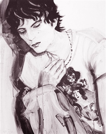 【海外輸入】 Kiss by Elizabeth Peyton on artnet 絵画