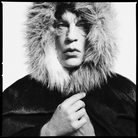 DAVID BAILEY mick jagger 1964 ポスター David Bailey Mick Jagger Fur Hood 1964 by Sandro Miller on artnet