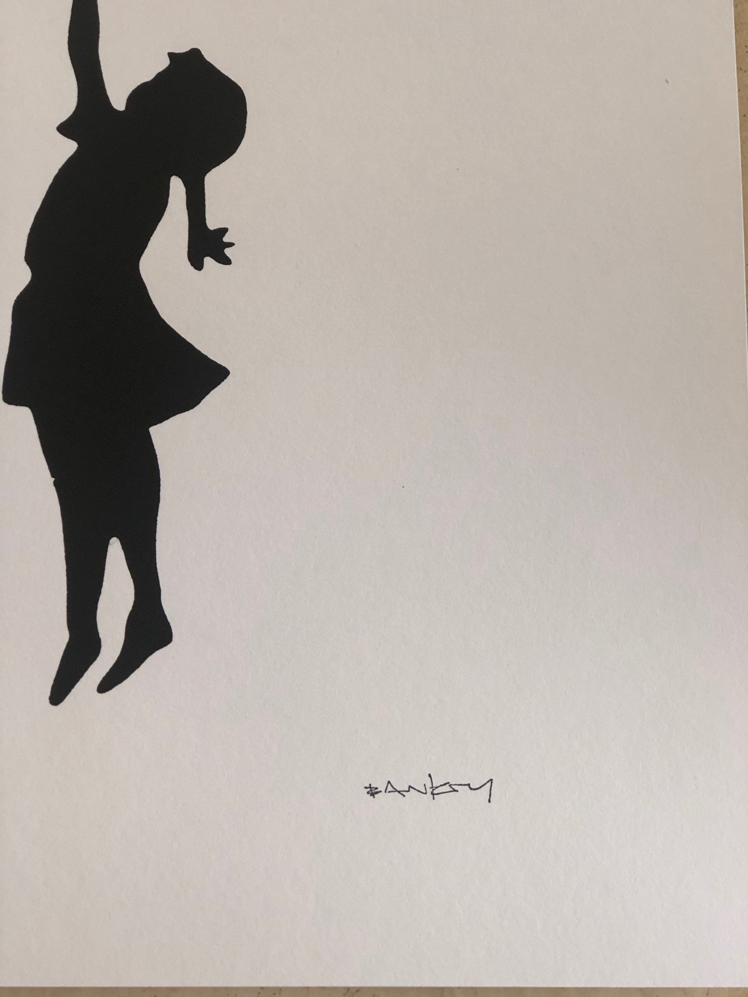 Flying Red Balloon Girl by Banksy on artnet