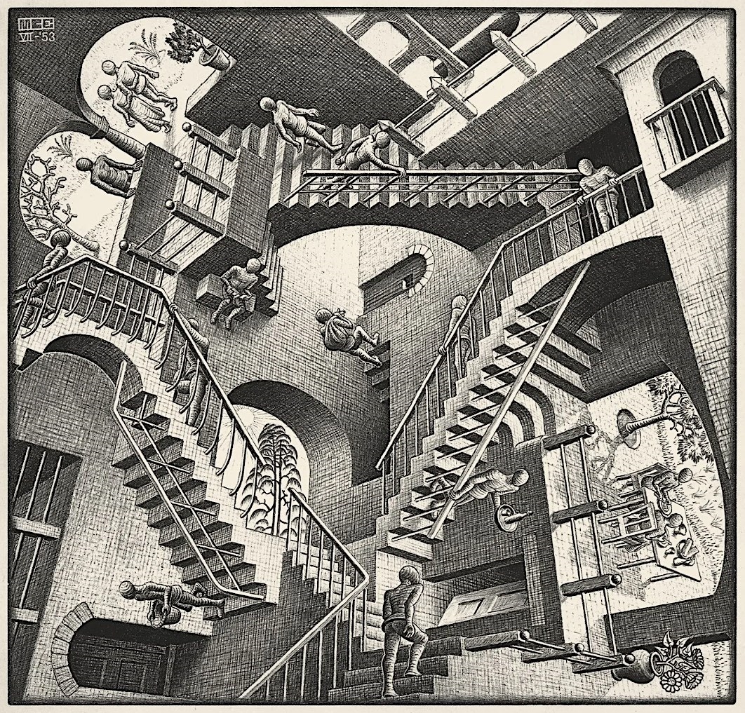 Relativity by M.C. Escher on artnet