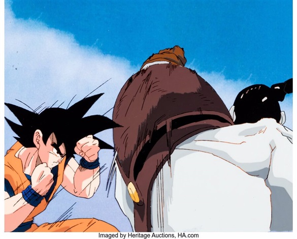 Dragon Ball Z Goku and Android 14 Production Cel and
