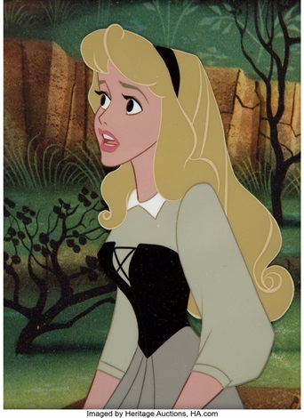 Sleeping Beauty Briar Rose Production Cel Walt Disney, 1959 by Walt