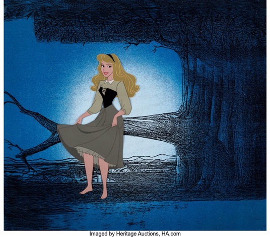 Sleeping Beauty Briar Rose Dancing ProductionColor Model Cel Setup Walt  Disney, 1959 by Walt Disney Studios on artnet