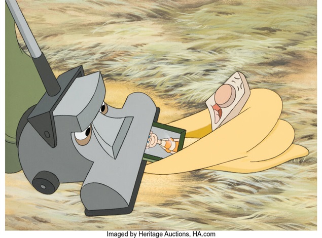 The Brave Little Toaster Kirby and Blanky Production Cel Setup with