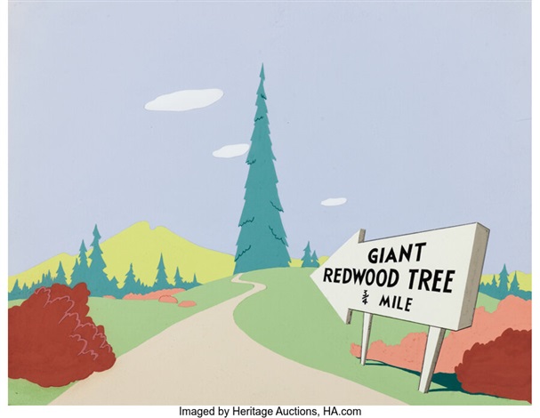 Lumber Jack-Rabbit Giant Redwood Tree Production Background by Philip ...