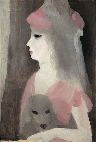 Jeune femme au chien by Marie Laurencin on artnet