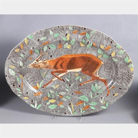 13 PCS GIEN RAMBOUILLET DINNERWARE by Jean Bertholle on artnet