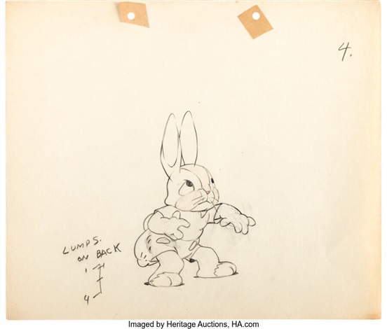 The Foolish Bunny Animation Drawings Sequence of 12 Columbia, 1938. by ...