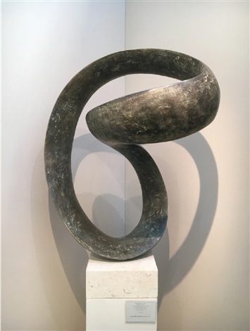 Richard Fox Sculpture : Richard Fox Oas Oxfordshire Artweeks : The sculpture consists of three serpentine sheets of steel standing 94 feet long and 15 feet high, each comprising two identical conical/elliptical sections, inverted relative to each other overall.