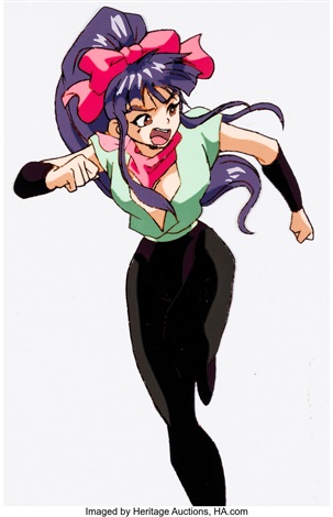 La Blue Girl Miko Mido Production Cel and Animation Drawing