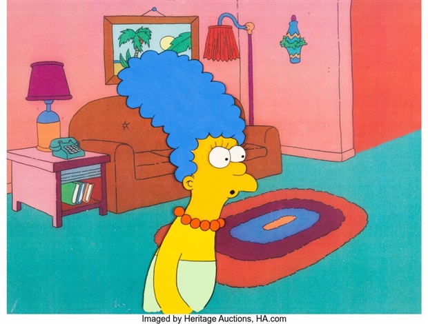 The Simpsons The Tracey Ullman Show The Art Museum Marge Production Cel ...