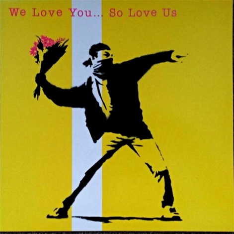 We Love You... So Love Us / Banksy バンクシー We Love You So Love Us Original LP with jacket by Banksy on artnet