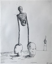 絵画 Jonathan Ellis Drawing for VesselHead I Jonathan Ellis Drawing for VesselHead I