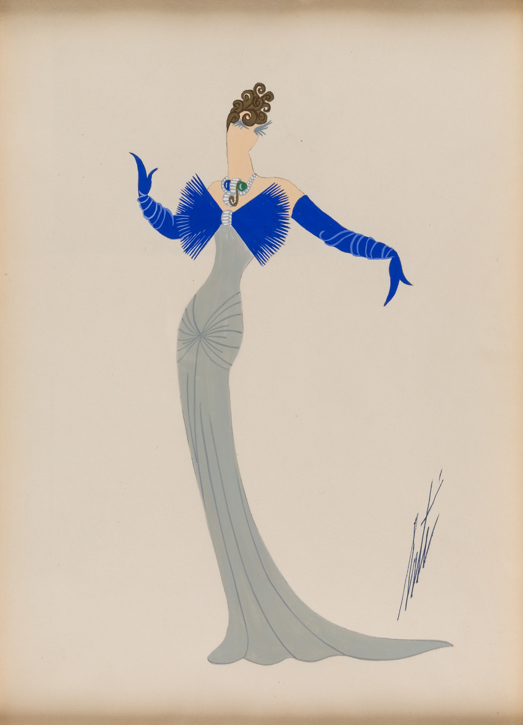 Set of three Costume Designs by Erté on artnet Set of three Costume Designs by Erté on artnet