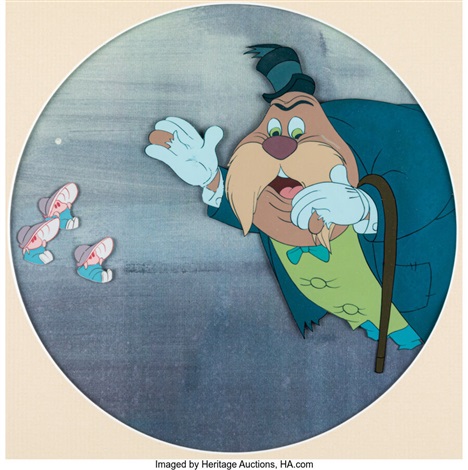 Alice in Wonderland Walrus and Oysters Production Cels Walt Disney