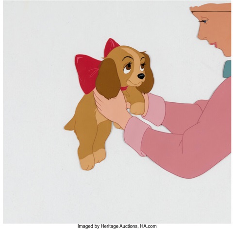 Lady and the Tramp Lady and Darling Production Cels Walt Disney, 1955 ...