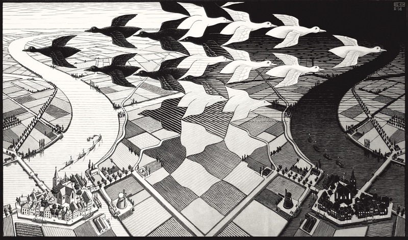 Day and Night by M.C. Escher on artnet