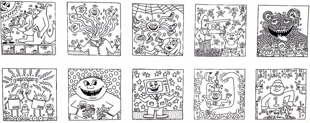 Coloring Book by Keith Haring on artnet