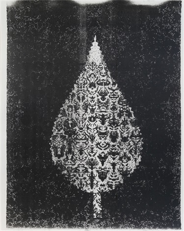 LEAF TREE UNIQUE INKBLOT PHOTOCOPY by Bruce Conner on artnet