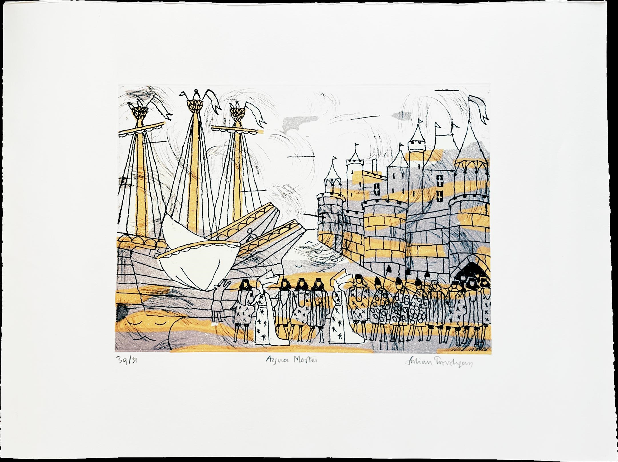 絵画 Julian Trevelyan Aigues Mortes Julian Trevelyan | Aigues-Mortes (1975) | Available for Sale