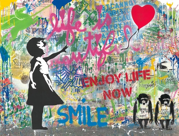 Balloon Girl Medium by Mr. Brainwash on artnet