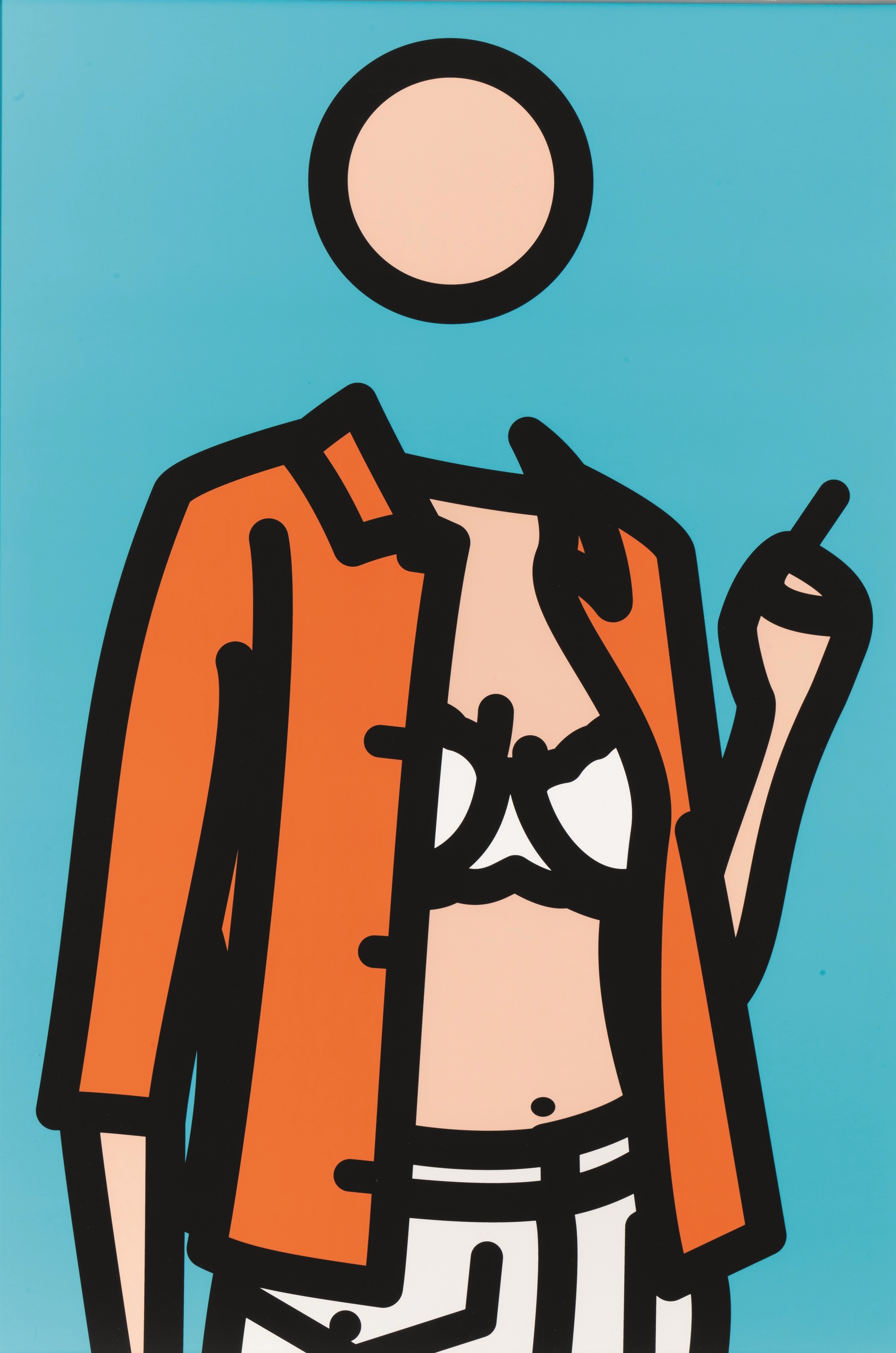 ジュリアン・オピー(Julian Opie)「Ruth smoking 4. 2005」ART