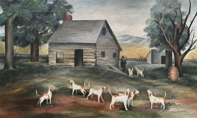 Ozark Fox Hounds by Ida Ten Eyck O'Keeffe on artnet