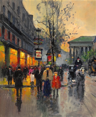 Boulevard de la Madeleine by Edouard Léon Cortès on artnet