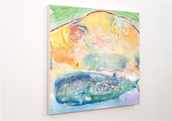 Above the Beach 9 - colourful, animal, indigenous, figurative, acrylic ...