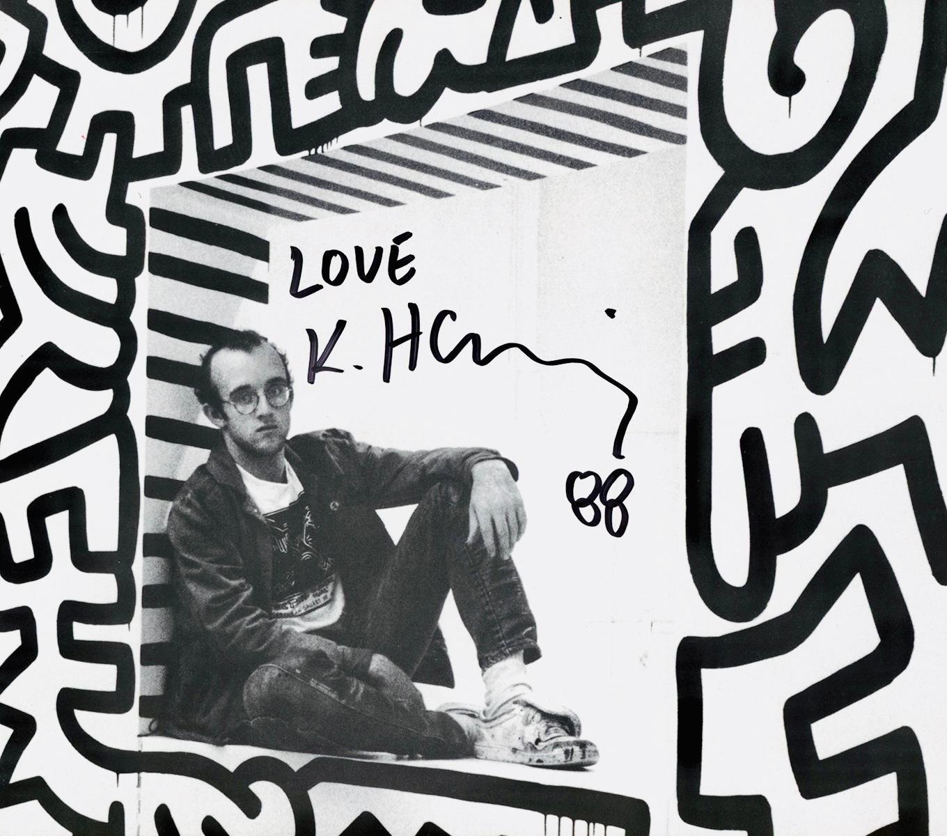 Signed Keith Haring Pop Shop poster vintage Keith Haring by