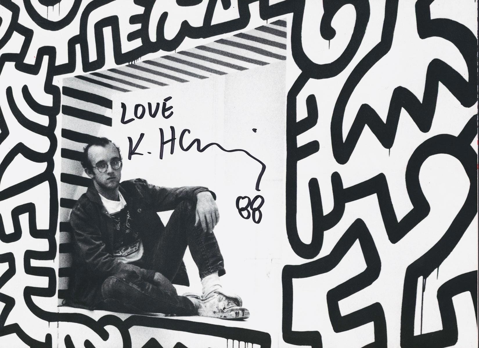 Signed Keith Haring Pop Shop poster vintage Keith Haring by
