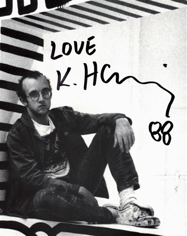 Signed Keith Haring Pop Shop poster vintage Keith Haring by