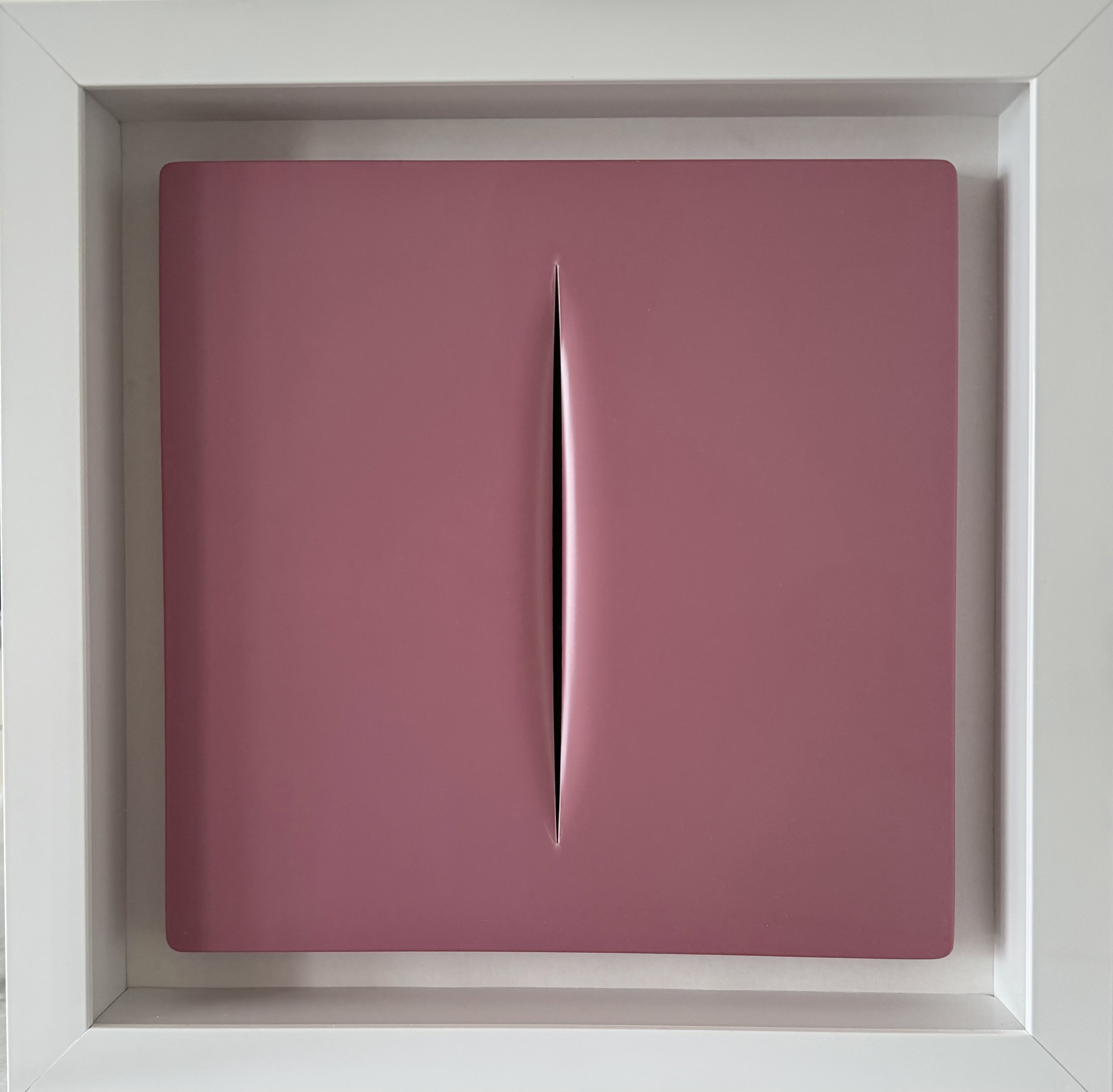 Concetto Spaziale Rosa Space Concept Pink by Lucio Fontana