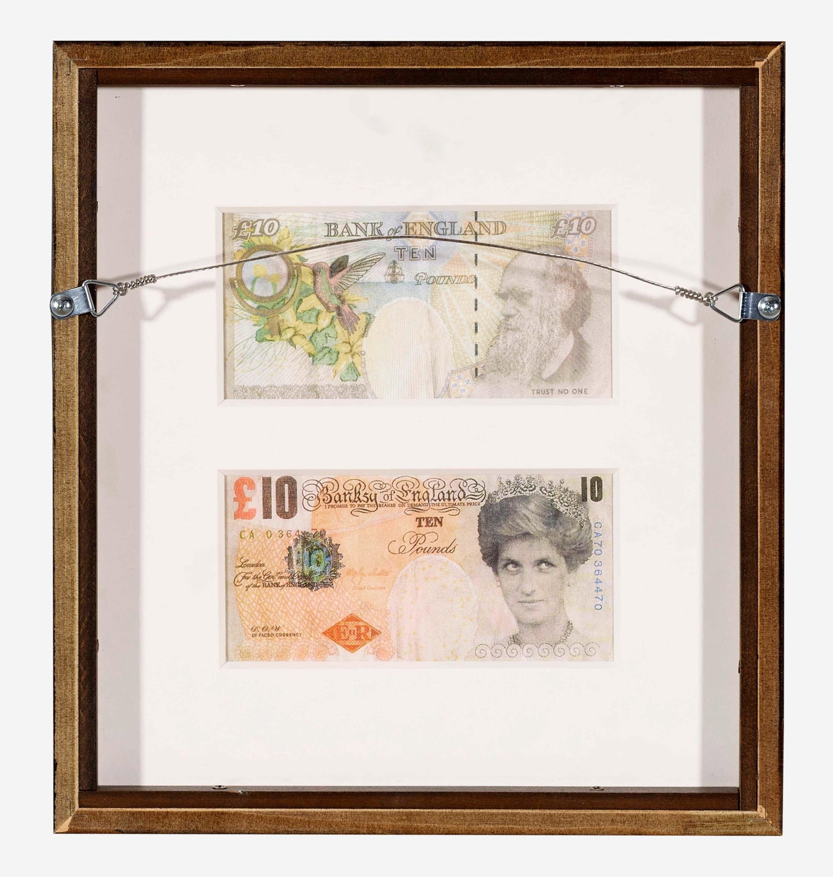 額装バンクシー Banksy Di Faced Tenner 札 ディズマランド 額装バンクシー Banksy Di Faced Tenner 札 ディズマランド