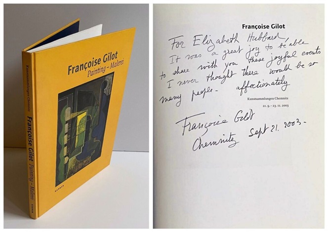 Painting-Malerei, hand signed and warmly inscribed to renowned