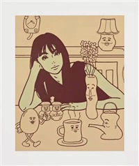 KYNE 1 ガシュ水彩画 水彩