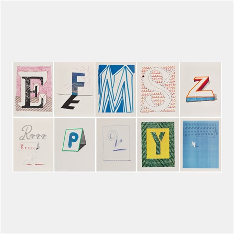 Hockneys Alphabet by David Hockney on artnet