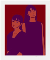 版画 kyne untitled 2023 blue KYNE×NONCHELEEE (キネ×ノンチェリー)「Untitled, 2023 (Blue